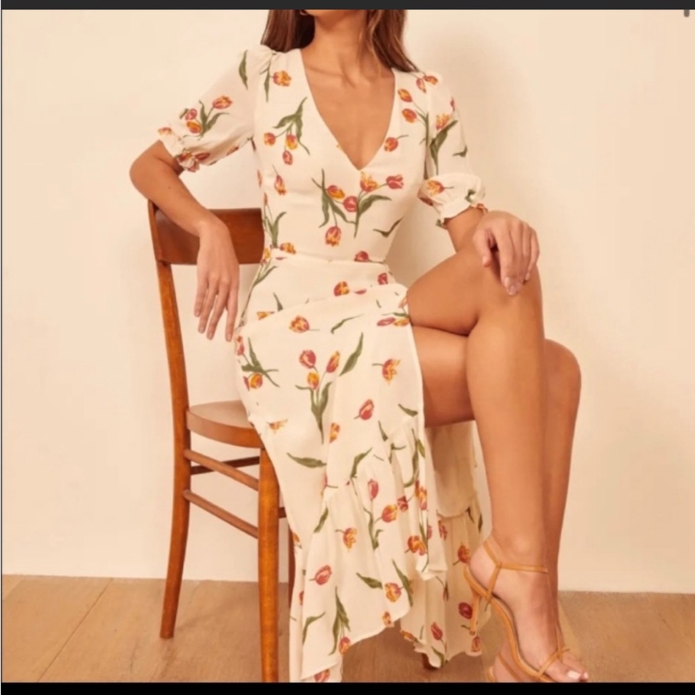 Reformation Nantes dress in Bianca, size 2